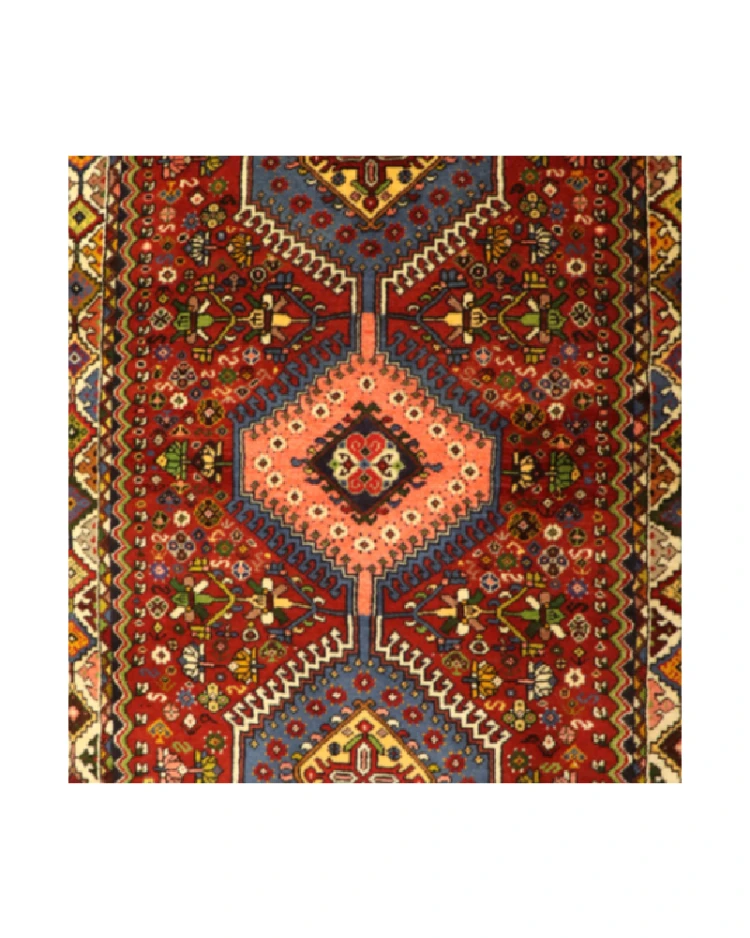 3.5 x 5.5 Handmade Persian Tribal Wool Rug 521222